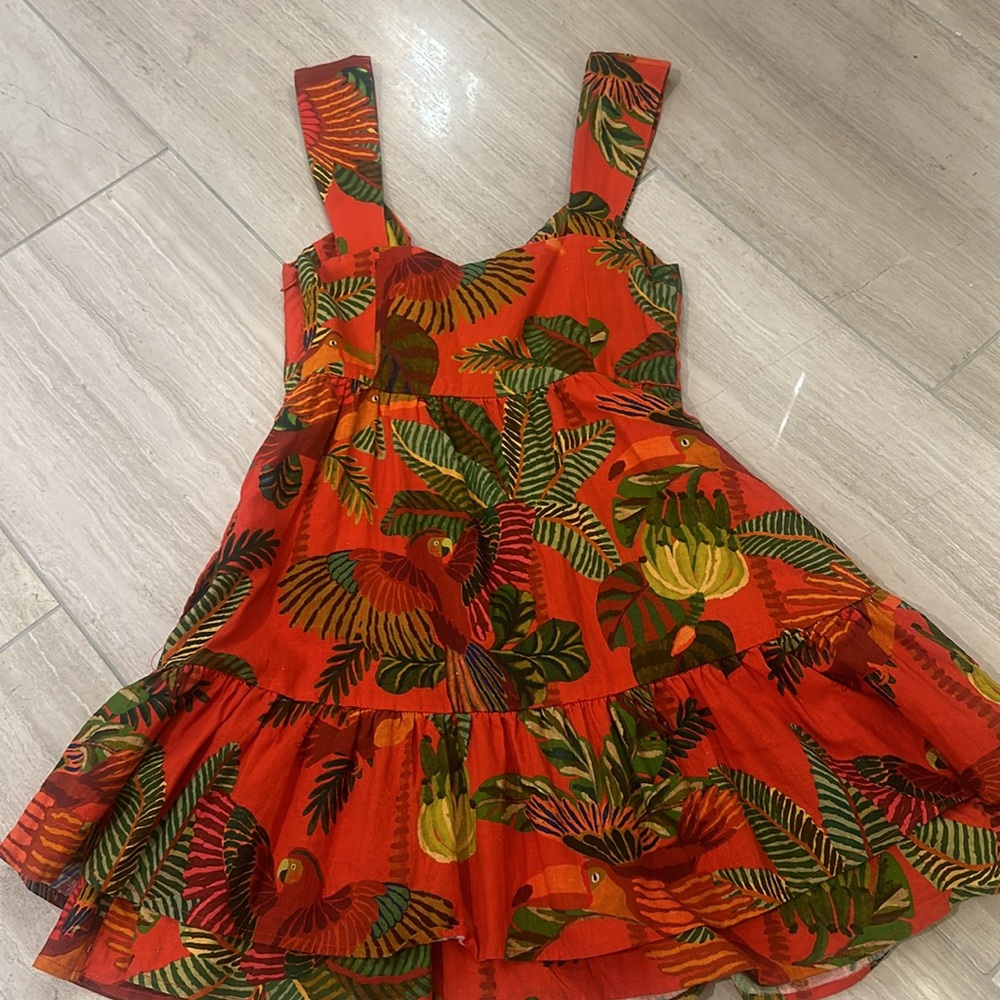 Farm Rio Red Birds Mini Dress - Picture 4 of 4